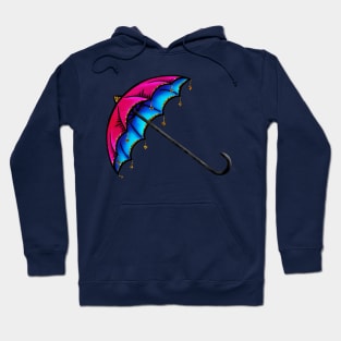 Pink & Blue Umbrella Hoodie